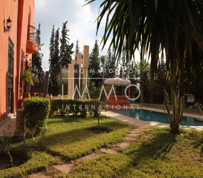 Location villa Marocain épuré Marrakech Palmeraie