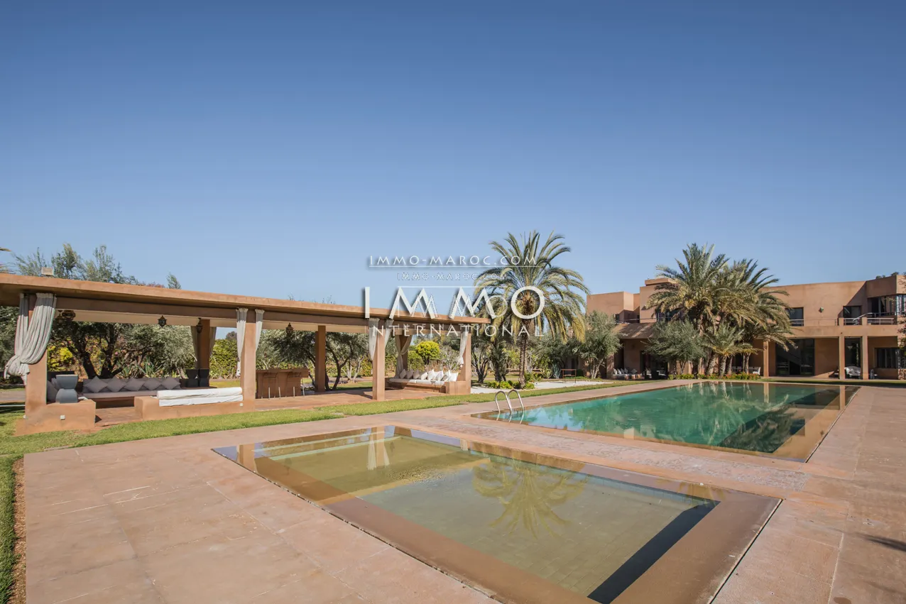 Contemporary villa palmeraie marrakech