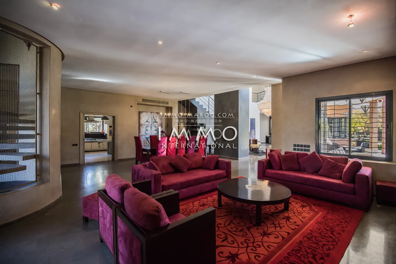 Contemporary villa palmeraie marrakech
