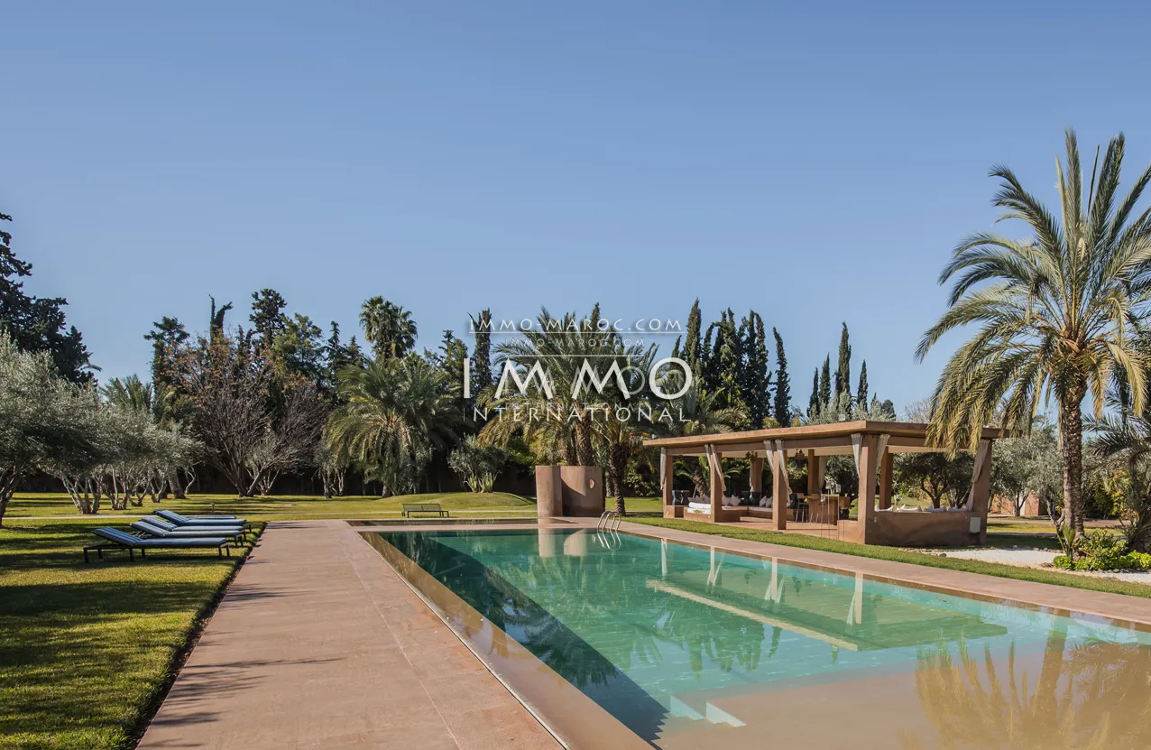 Contemporary villa palmeraie marrakech