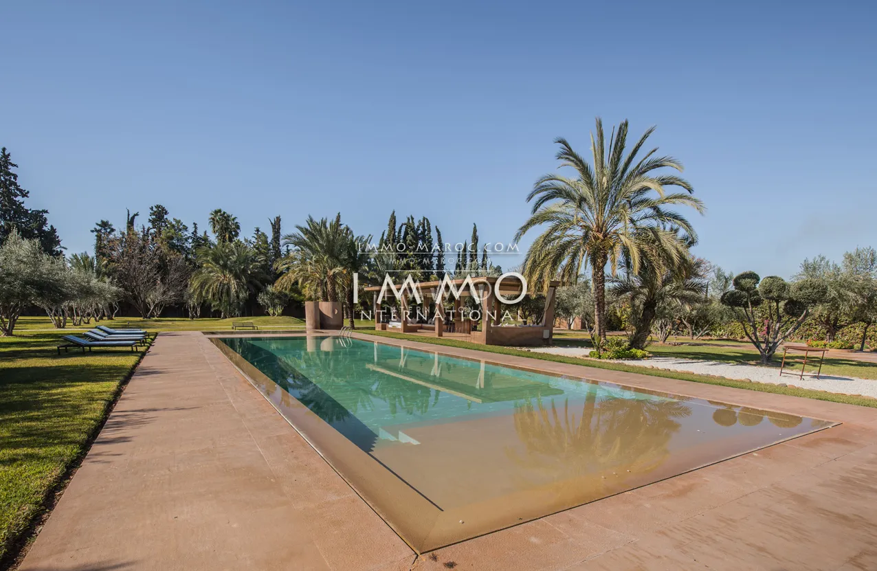 Contemporary villa palmeraie marrakech