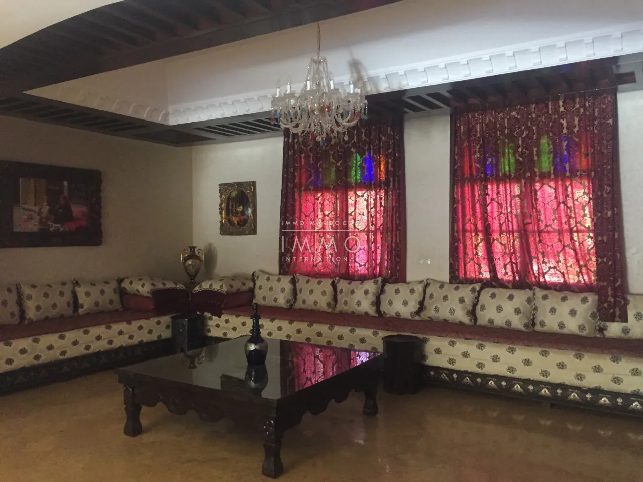  villa for rent furnished palmeraie possibility guest house