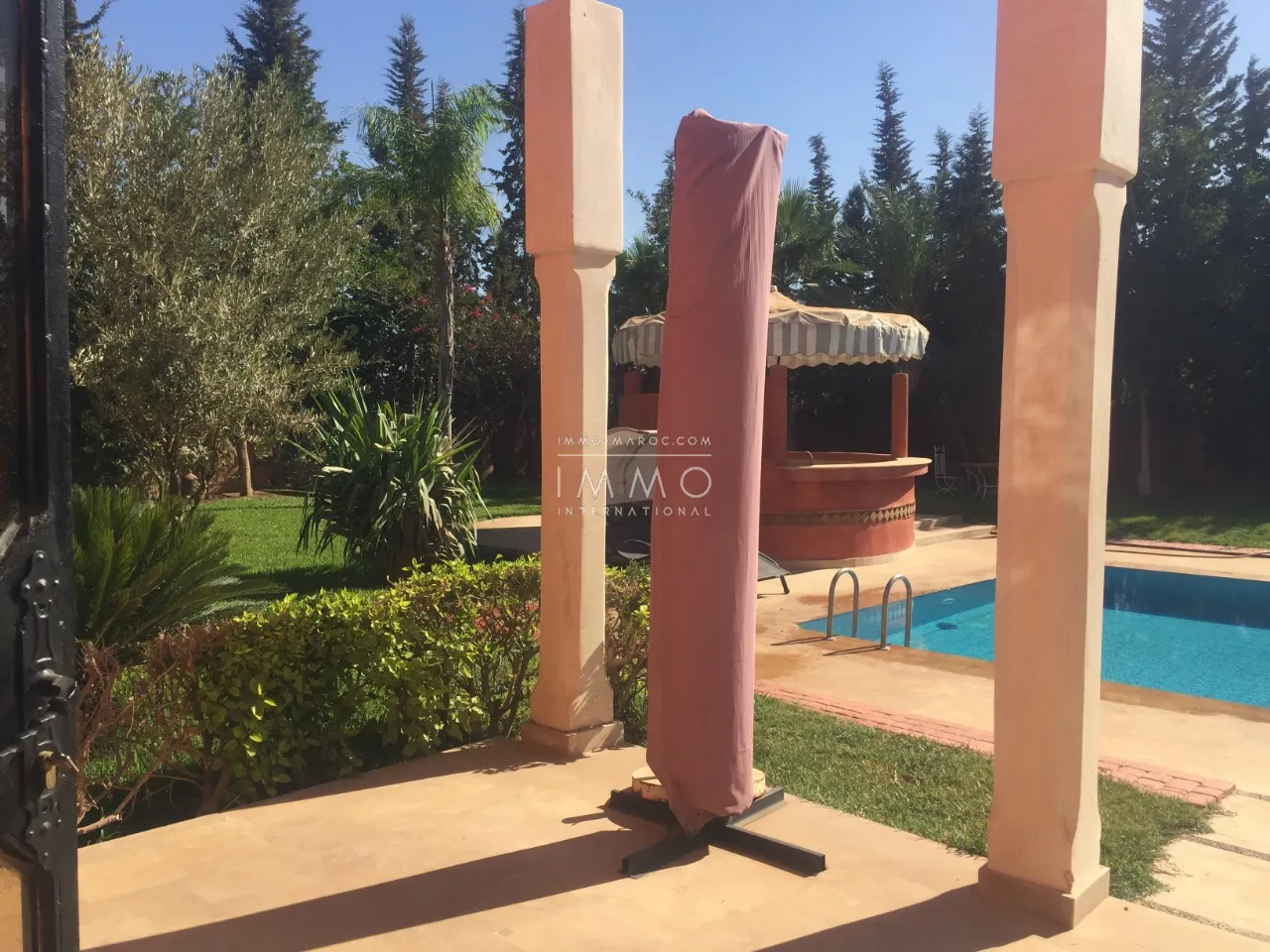  villa for rent furnished palmeraie possibility guest house