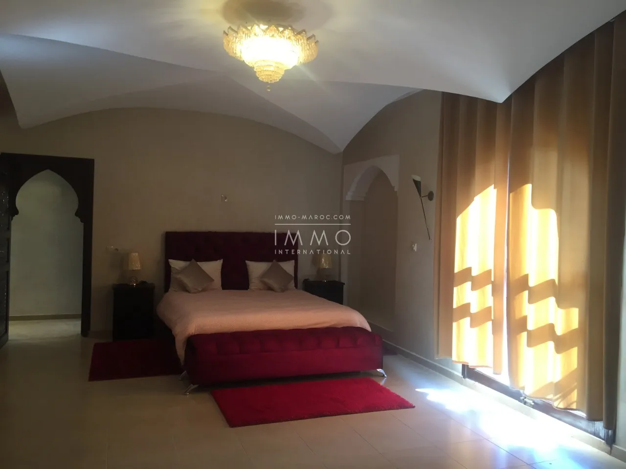  villa for rent furnished palmeraie possibility guest house