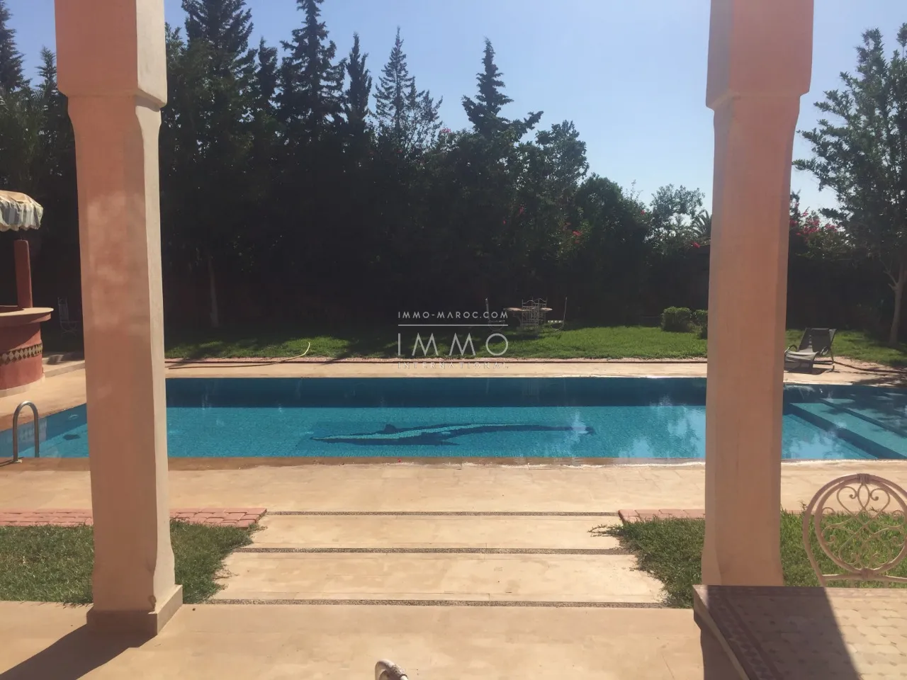  villa for rent furnished palmeraie possibility guest house