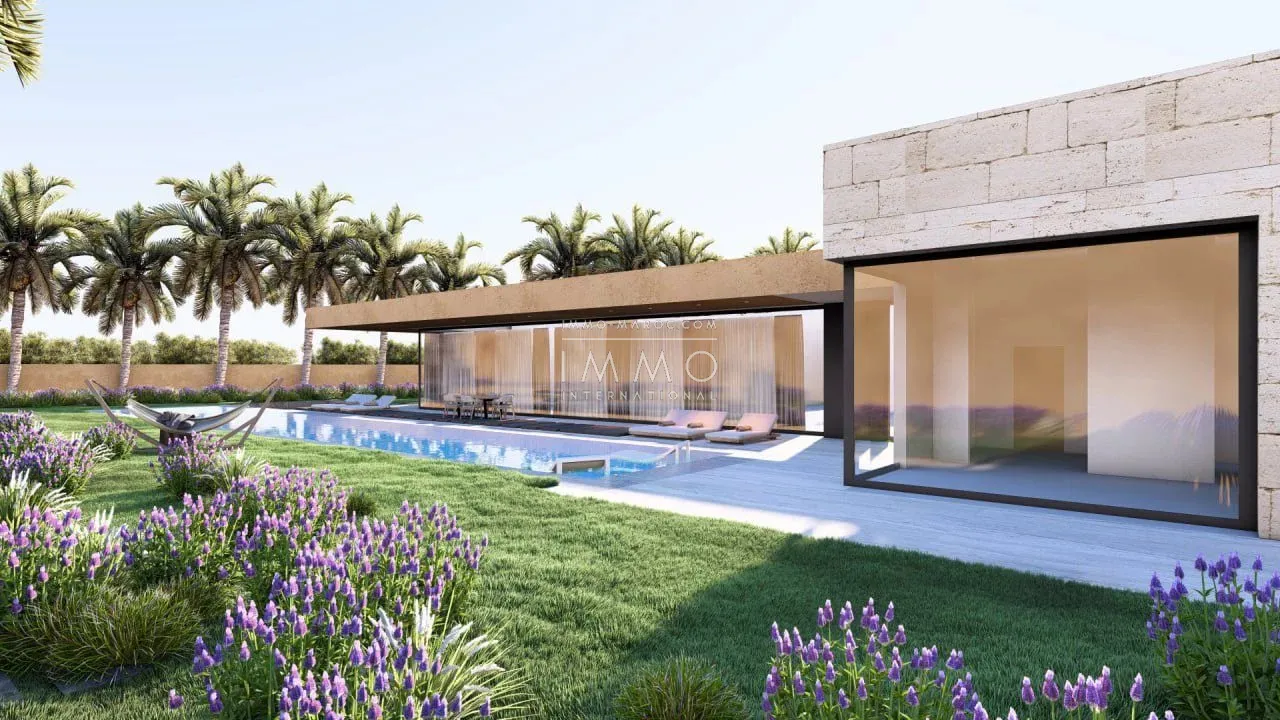 Contemporary villa under construction