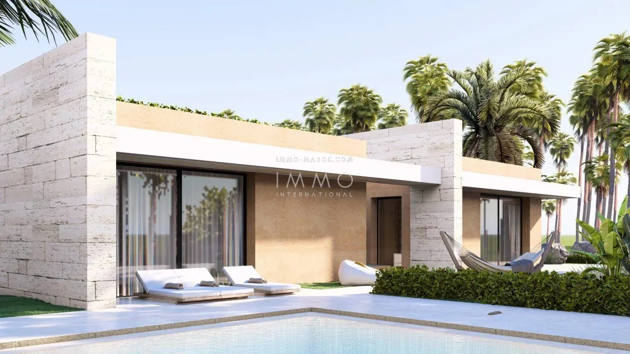 Contemporary villa under construction