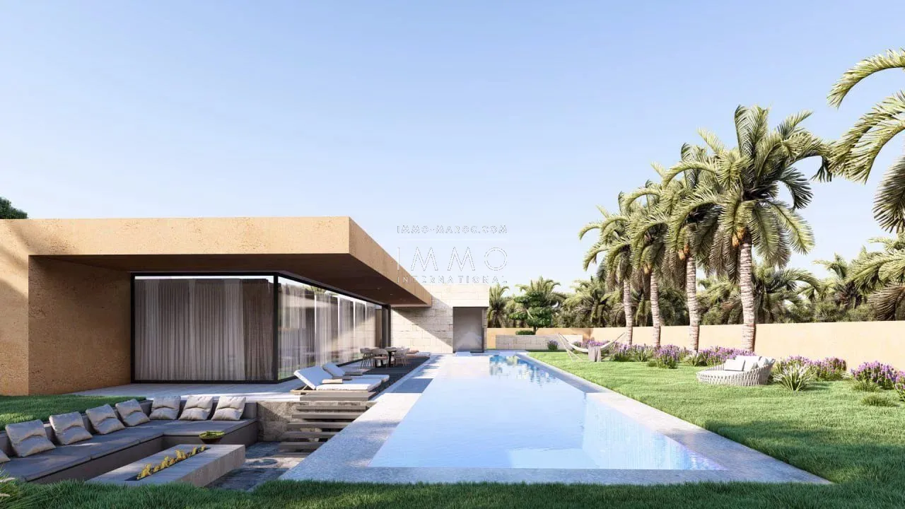 Contemporary villa under construction