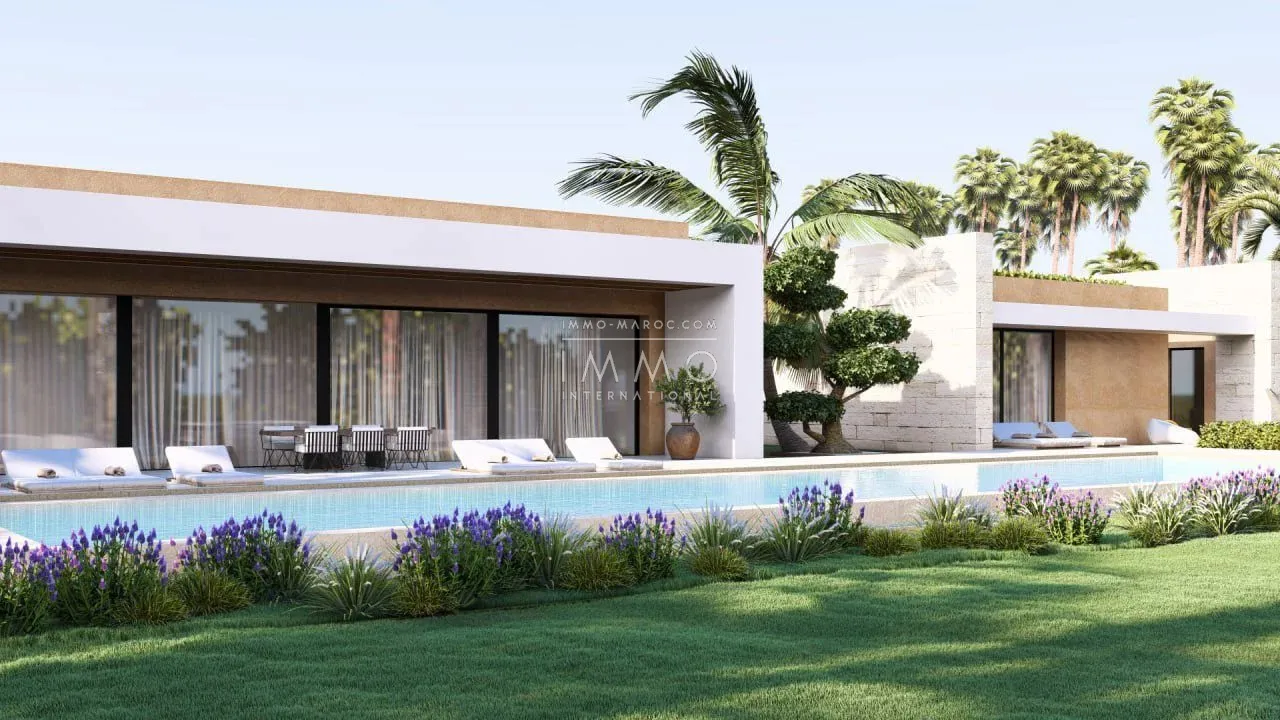 Contemporary villa under construction