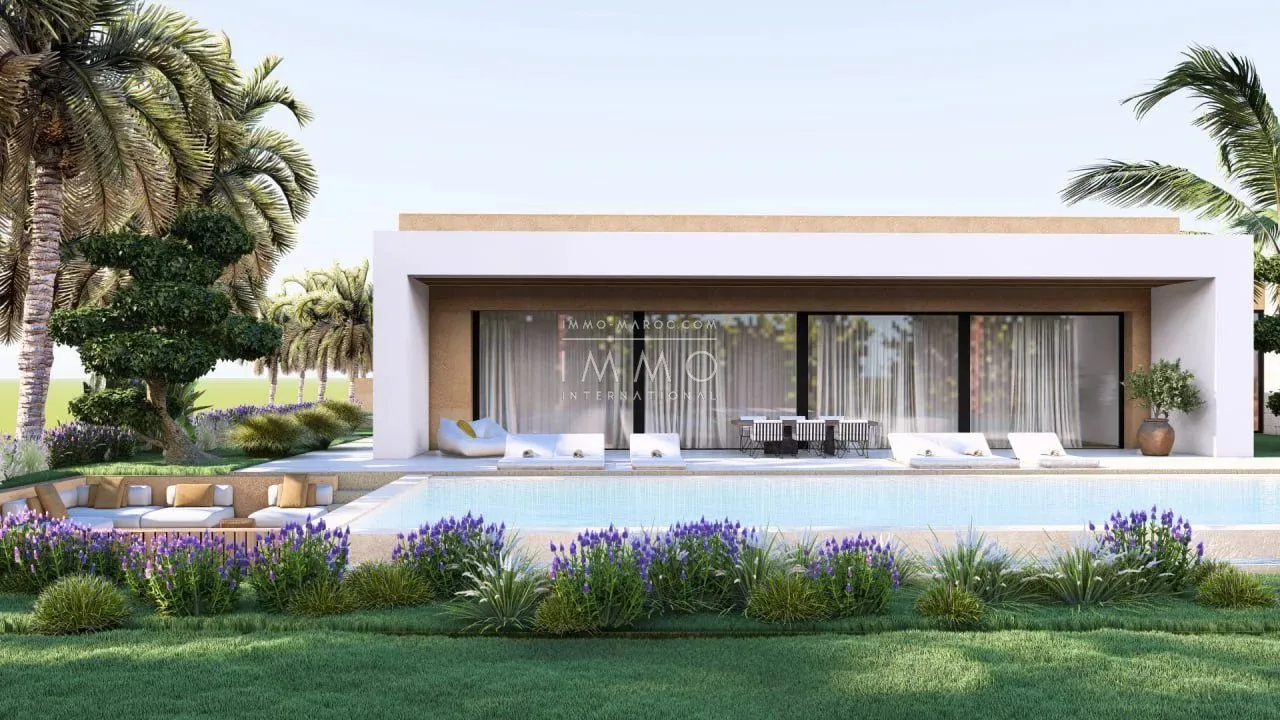 Contemporary villa under construction