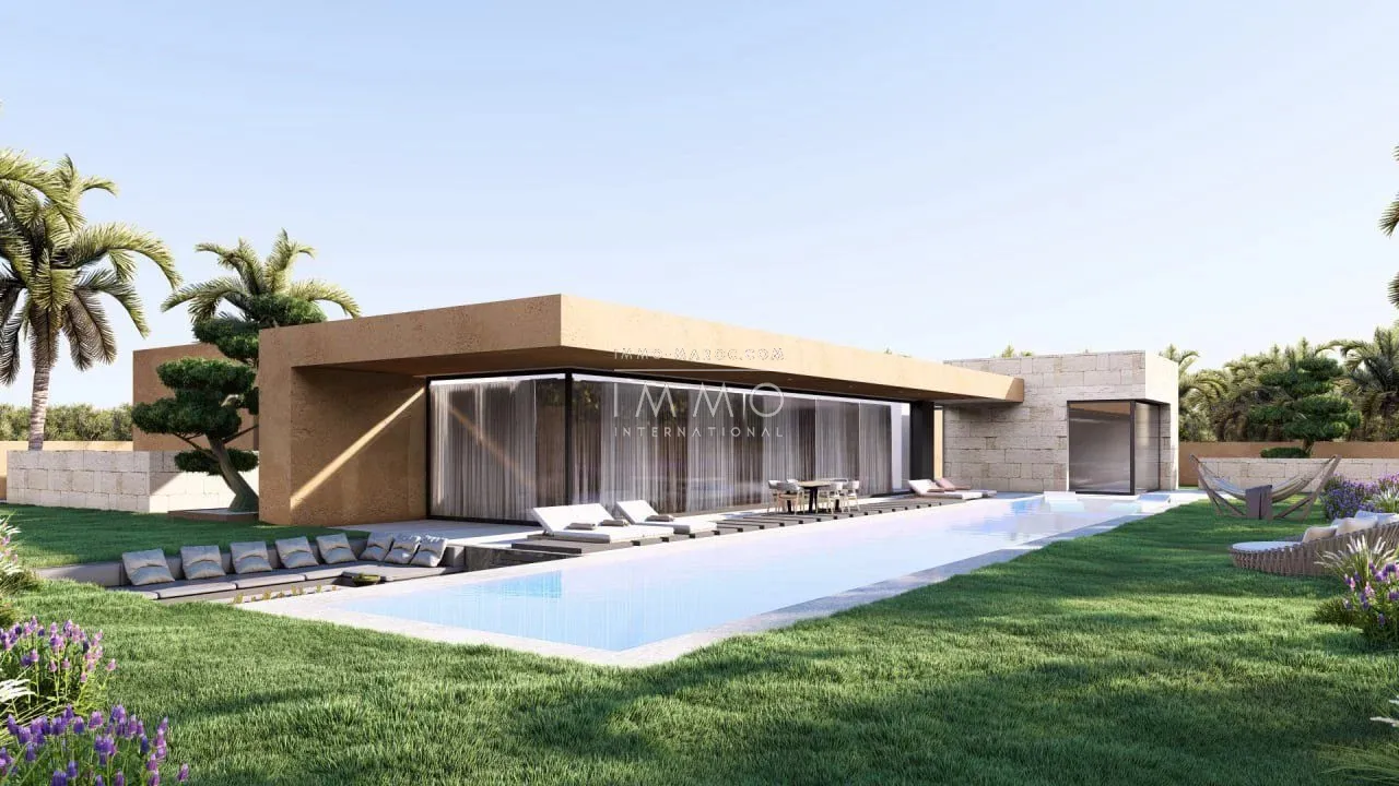 Contemporary villa under construction