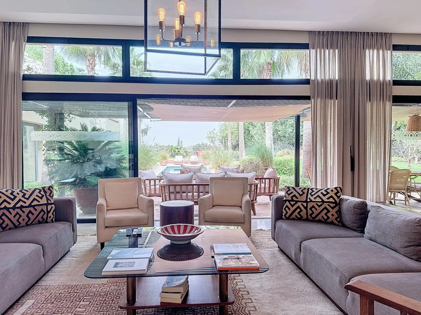 Contemporary villa for sale on a golf course.