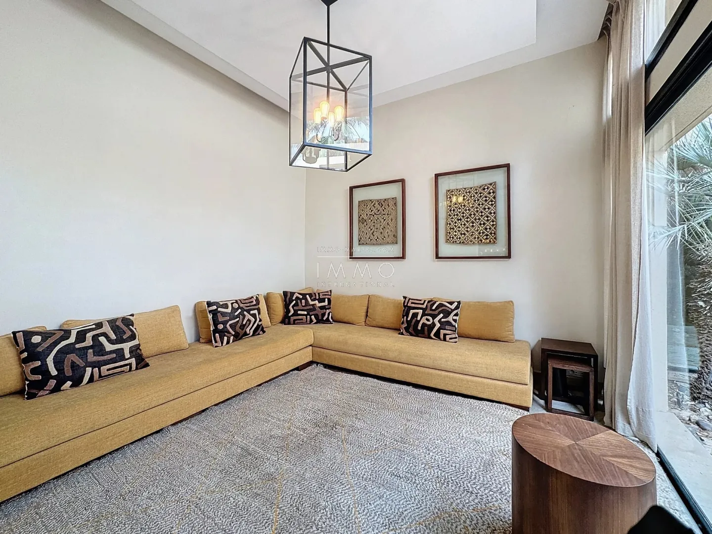 Contemporary villa for sale on a golf course.