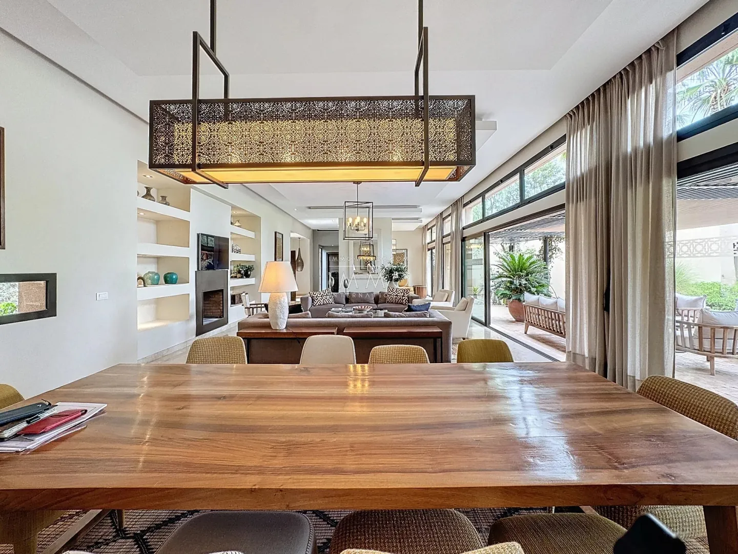 Contemporary villa for sale on a golf course.