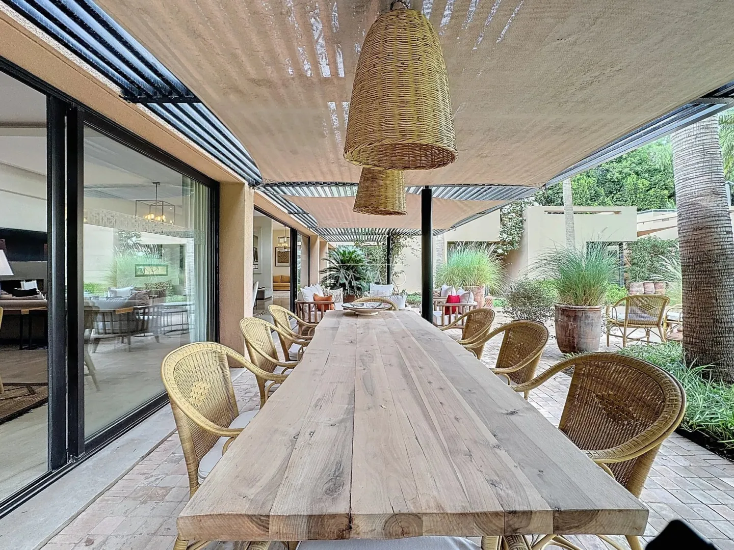 Contemporary villa for sale on a golf course.