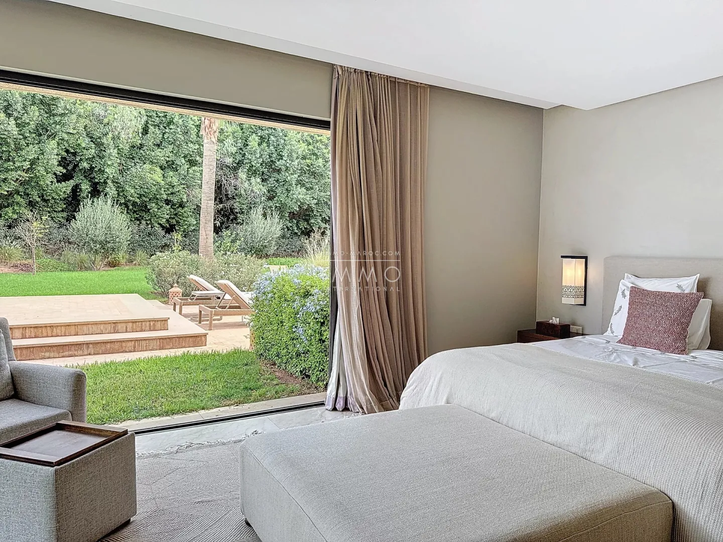 Contemporary villa for sale on a golf course.