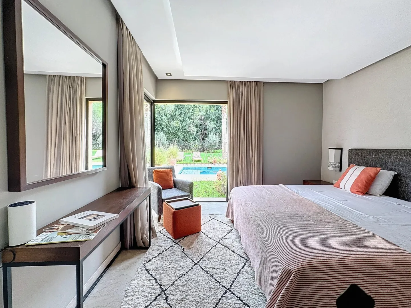 Contemporary villa for sale on a golf course.