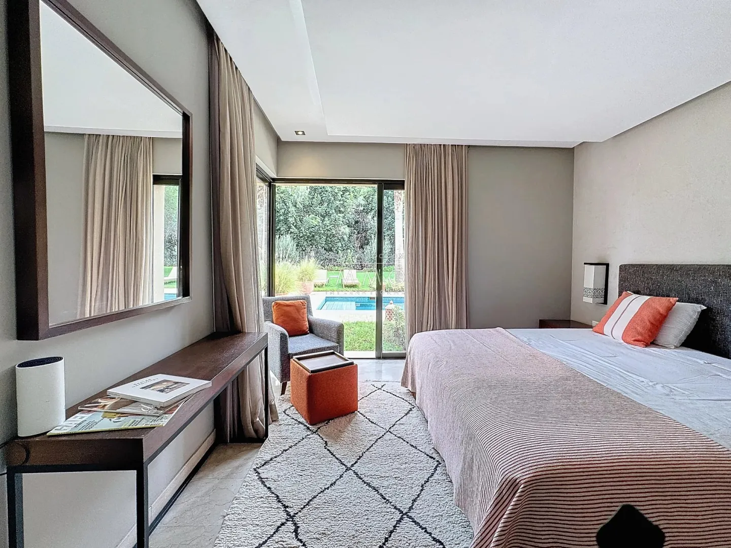 Contemporary villa for sale on a golf course.