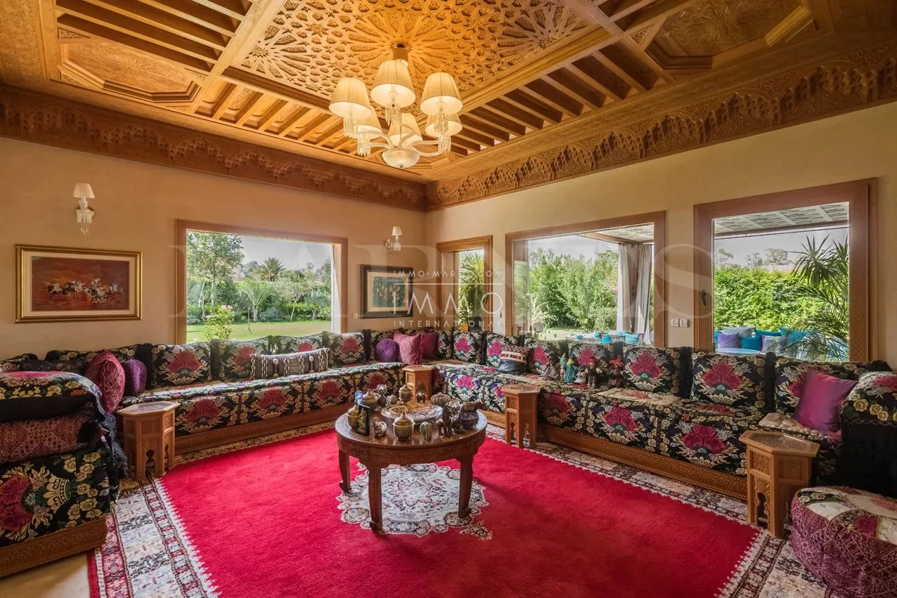 Villa de charme a vendre golf marrakech