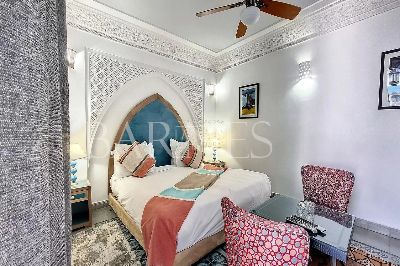 Sale of a guesthouse with 18 rooms located in a charming neighborhood of the medina in marrakech.
