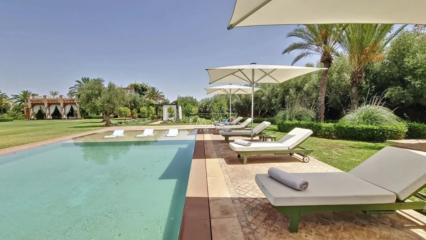 Moroccan architecture villa in a private estate