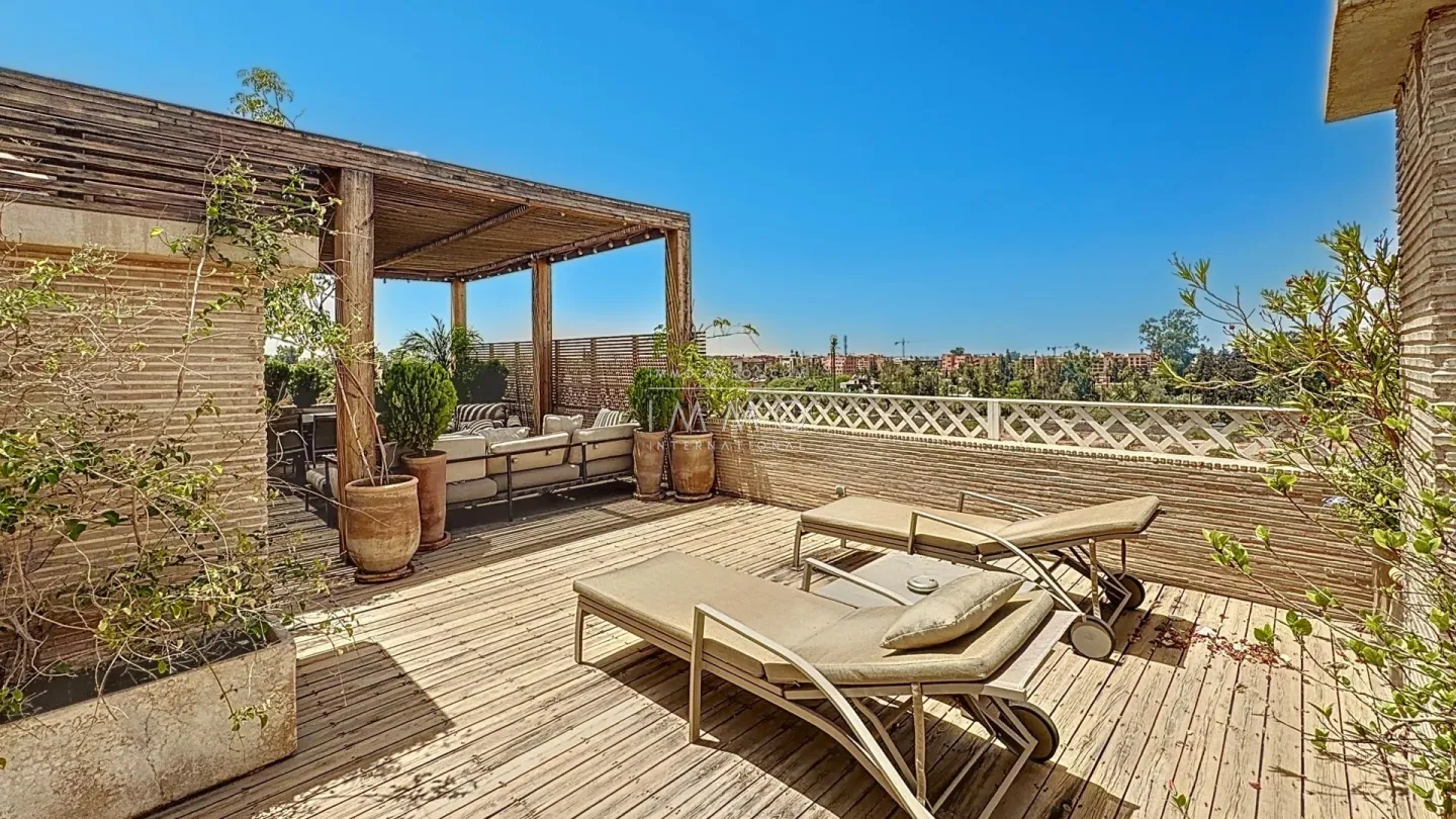 Exceptional penthouse - hivernage marrakech