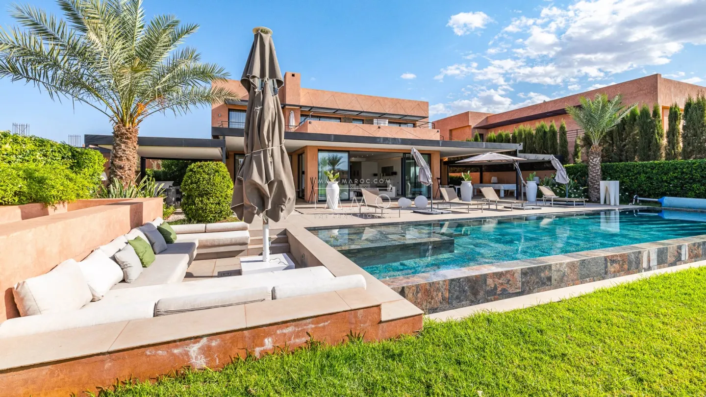 Furnished villa for rent overlooking the golf course at amelkis.