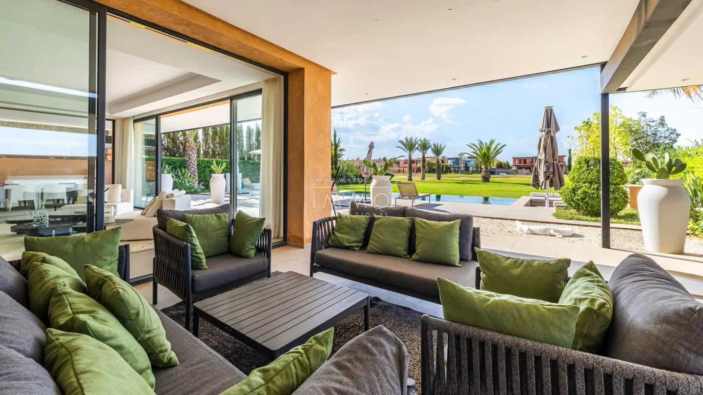 Furnished villa for rent overlooking the golf course at amelkis.