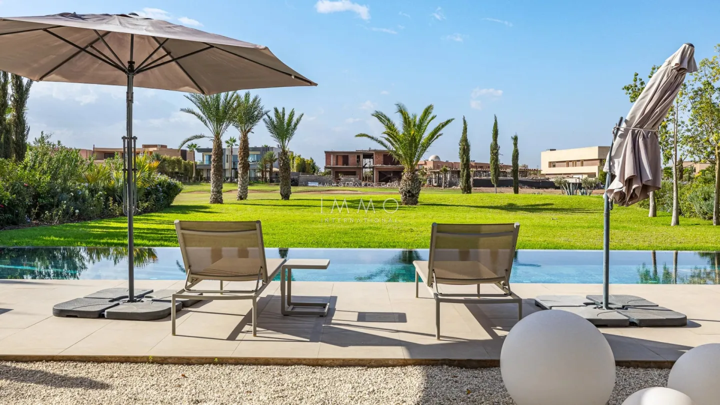 Furnished villa for rent overlooking the golf course at amelkis.