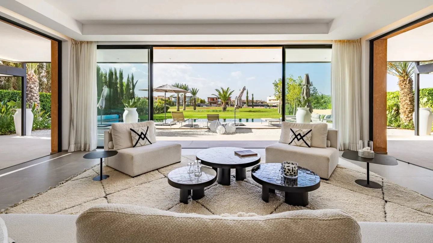 Furnished villa for rent overlooking the golf course at amelkis.