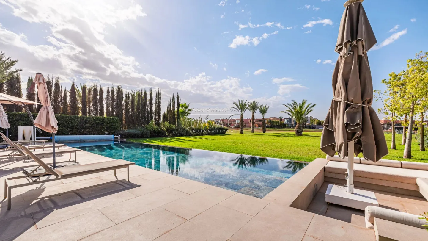 Furnished villa for rent overlooking the golf course at amelkis.