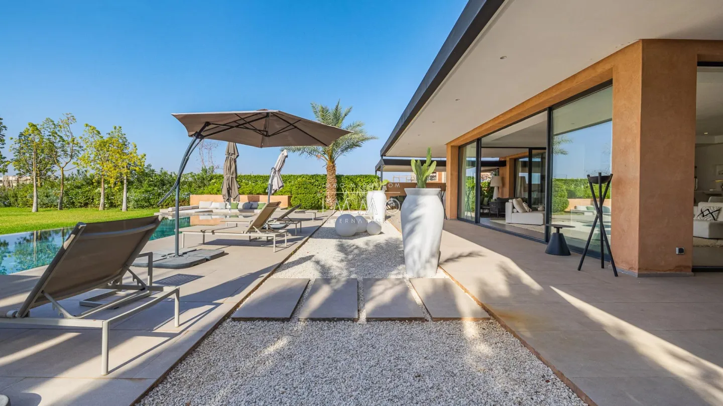 Furnished villa for rent overlooking the golf course at amelkis.