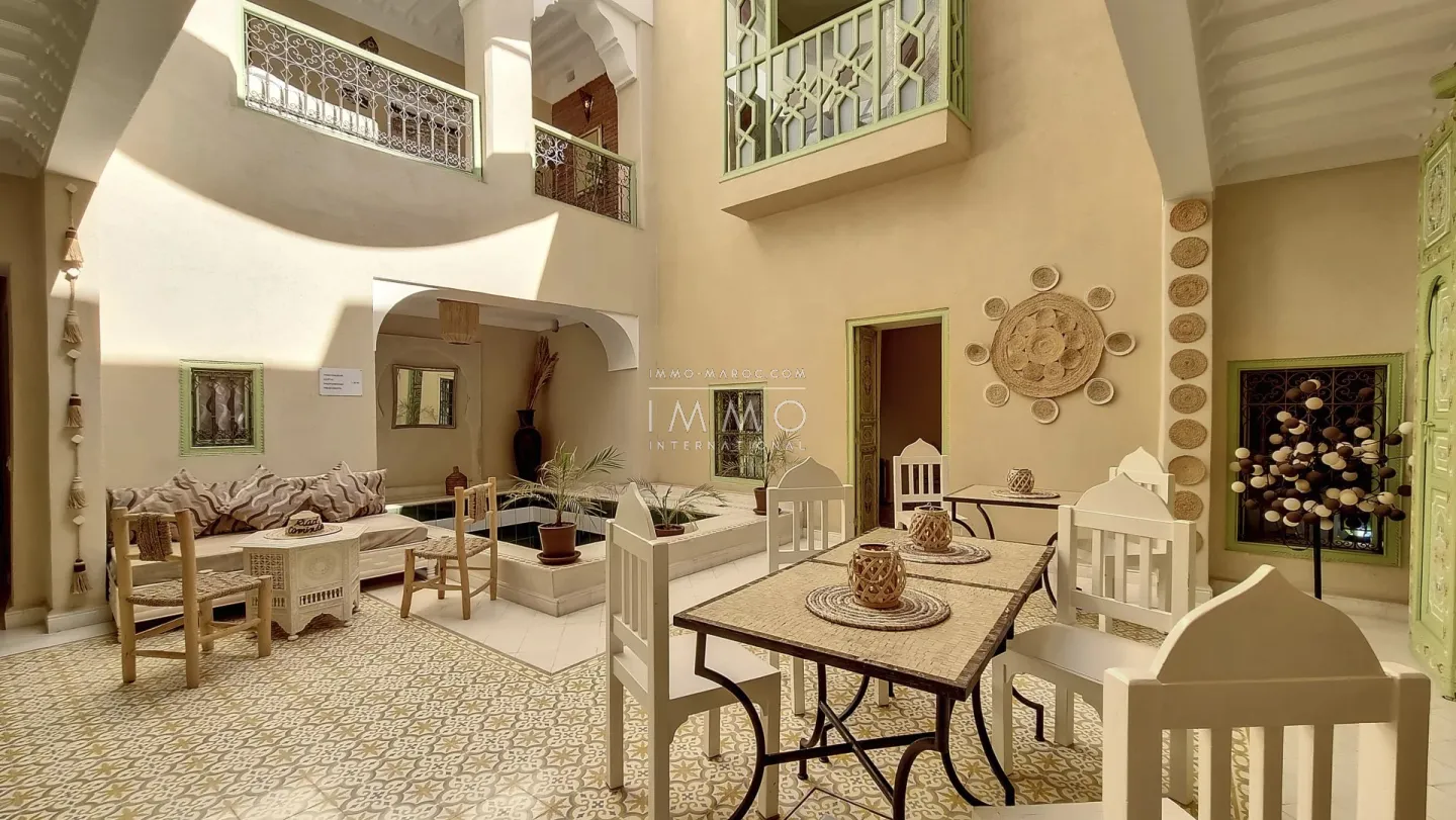 Very beautiful furnished riad of 160 m² in bab la ksour, marrakech.