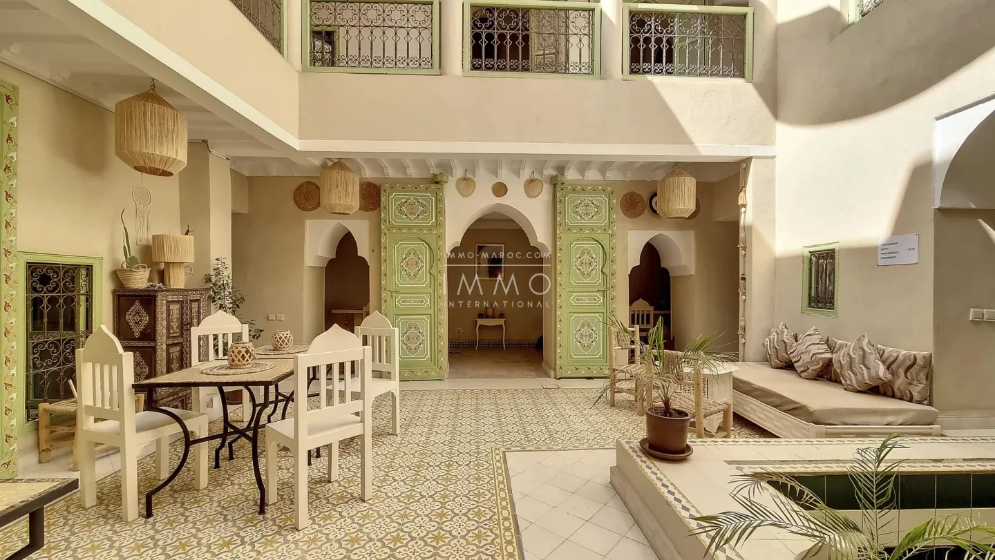 Very beautiful furnished riad of 160 m² in bab la ksour, marrakech.