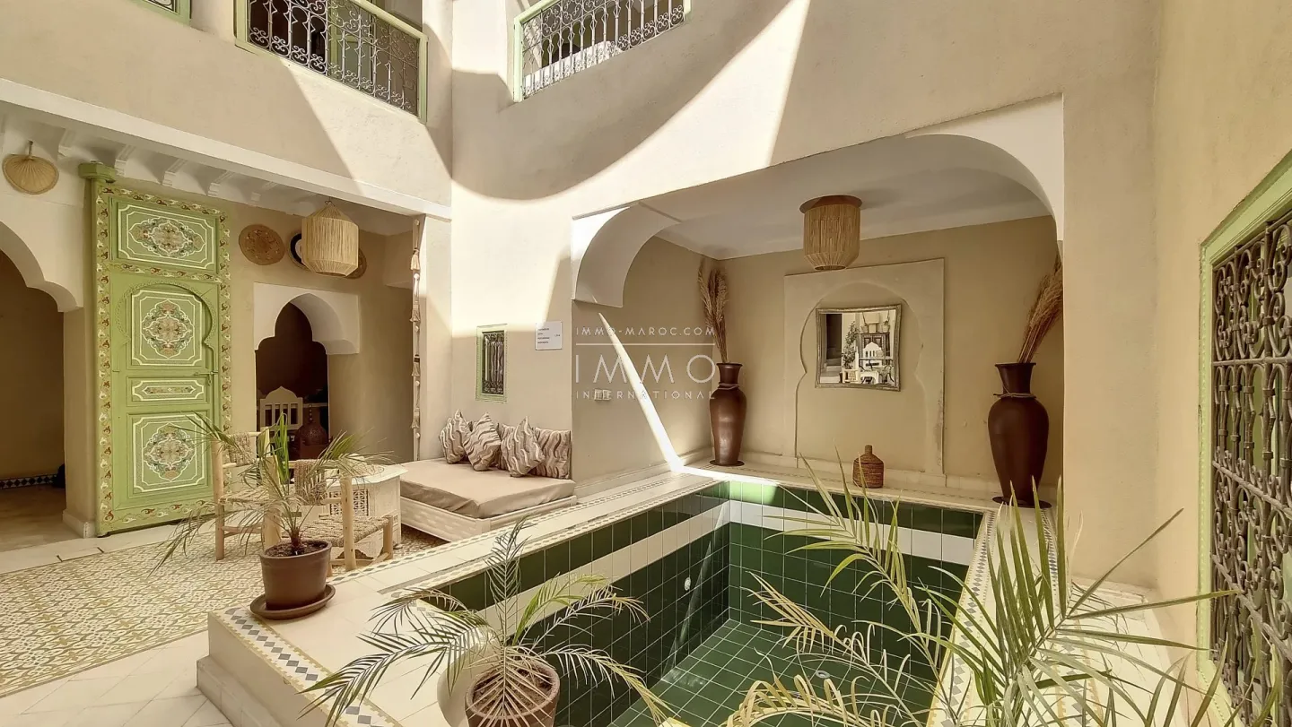 Very beautiful furnished riad of 160 m² in bab la ksour, marrakech.