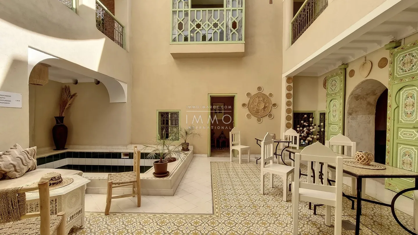 Very beautiful furnished riad of 160 m² in bab la ksour, marrakech.
