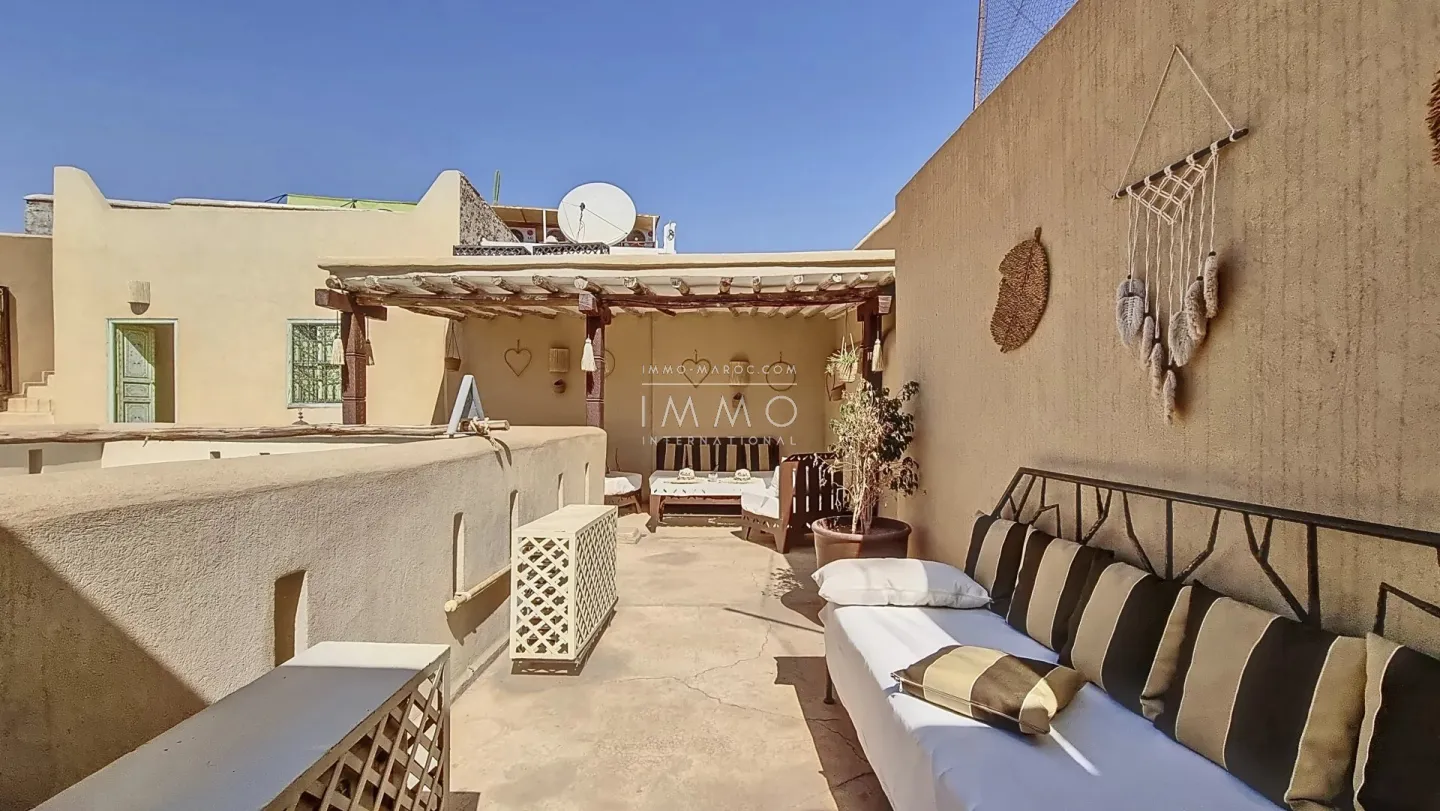 Very beautiful furnished riad of 160 m² in bab la ksour, marrakech.