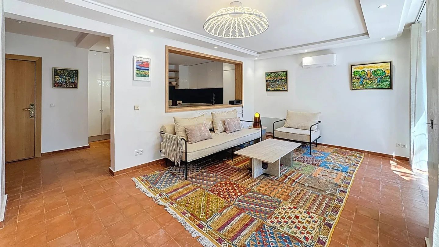 Exclusively for sale – elegant furnished ground floor apartment in hivernage, marrakech