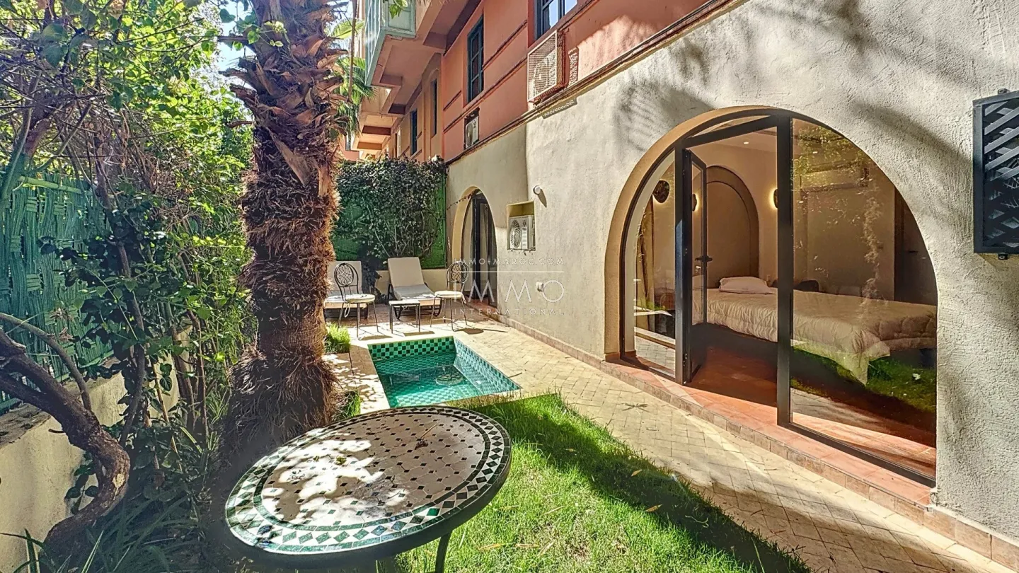 Exclusively for sale – elegant furnished ground floor apartment in hivernage, marrakech