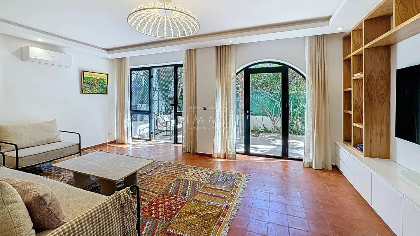 Exclusively for sale – elegant furnished ground floor apartment in hivernage, marrakech