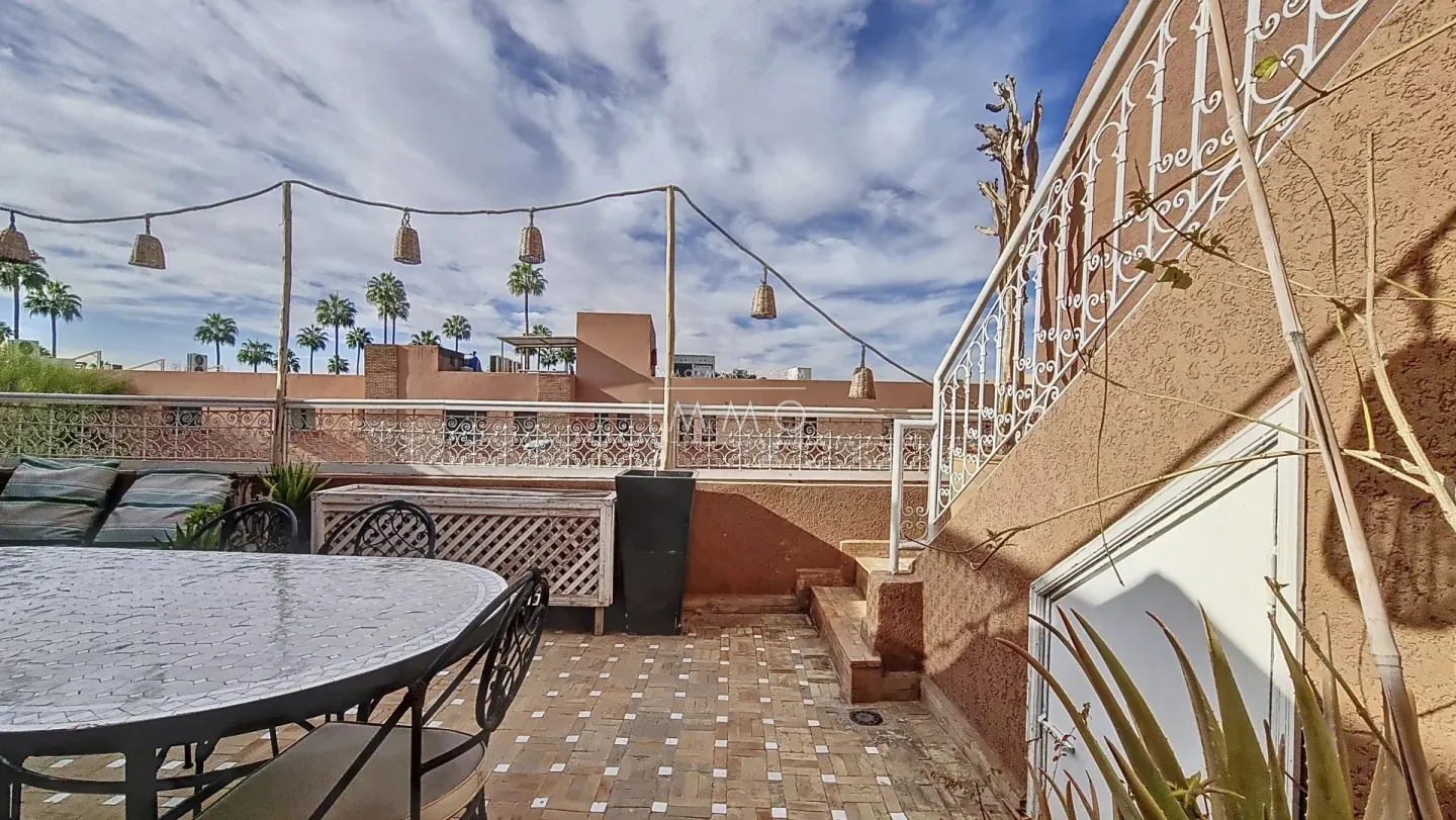 Duplex house just steps away from jemaa el-fna square and the koutoubia.