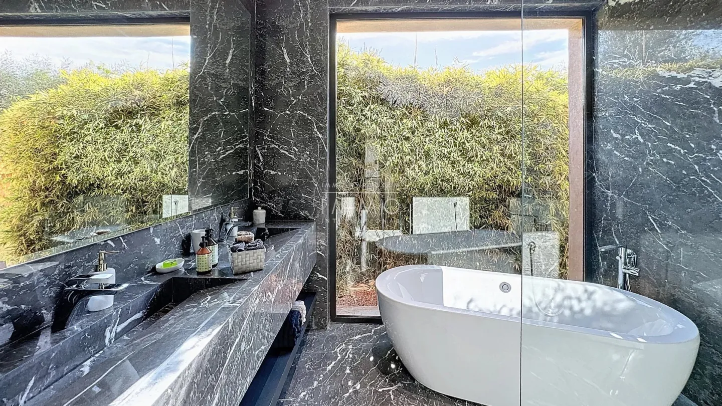 Contemporary villa under construction