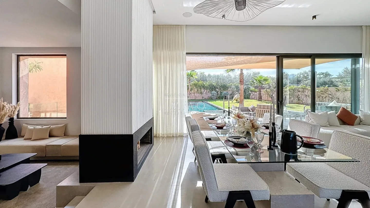 Contemporary villa under construction