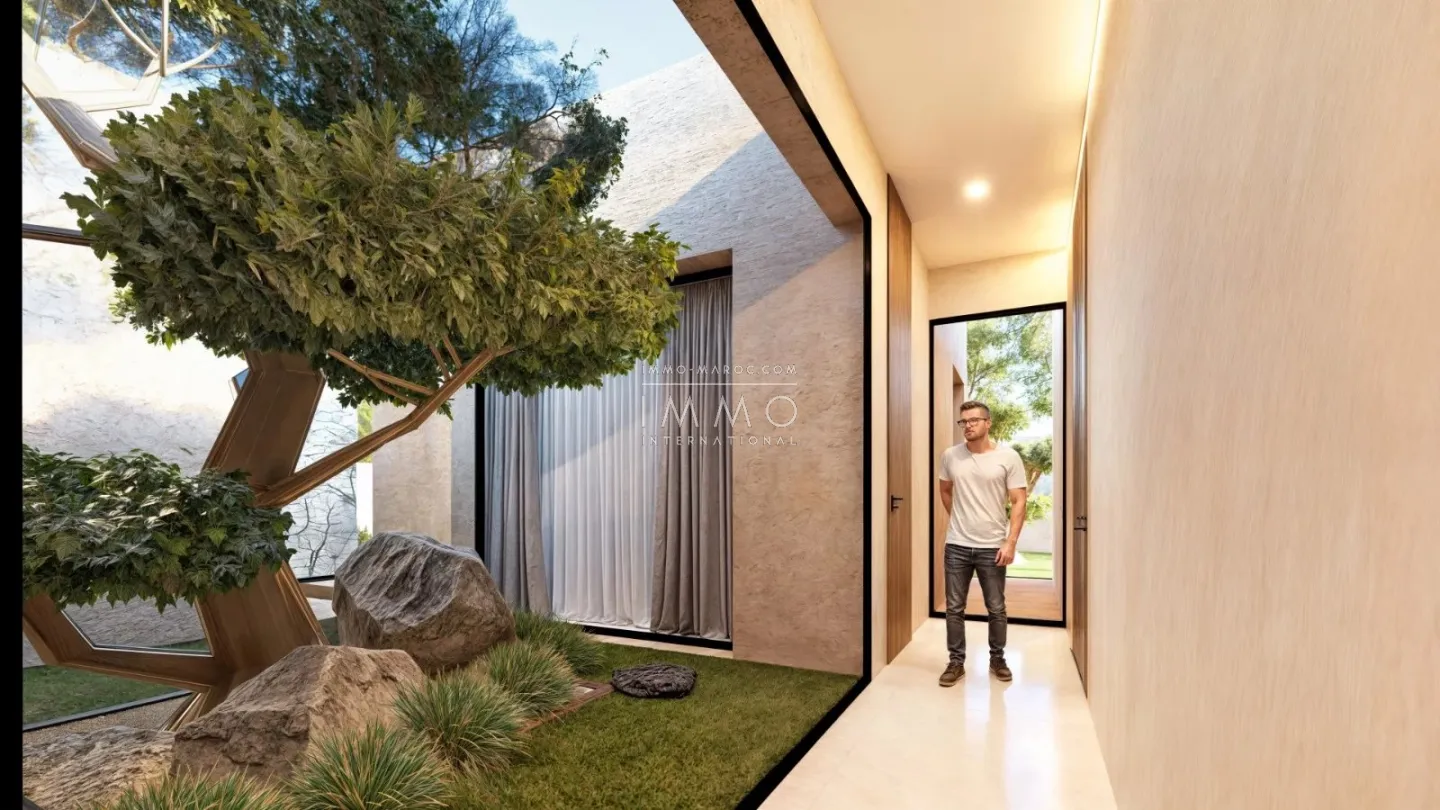 Contemporary villa under construction