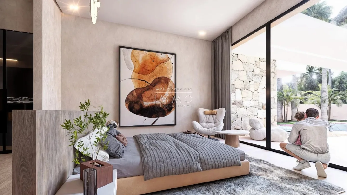 Contemporary villa under construction