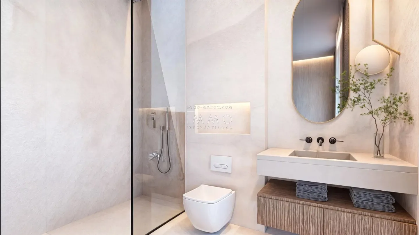 Contemporary villa under construction