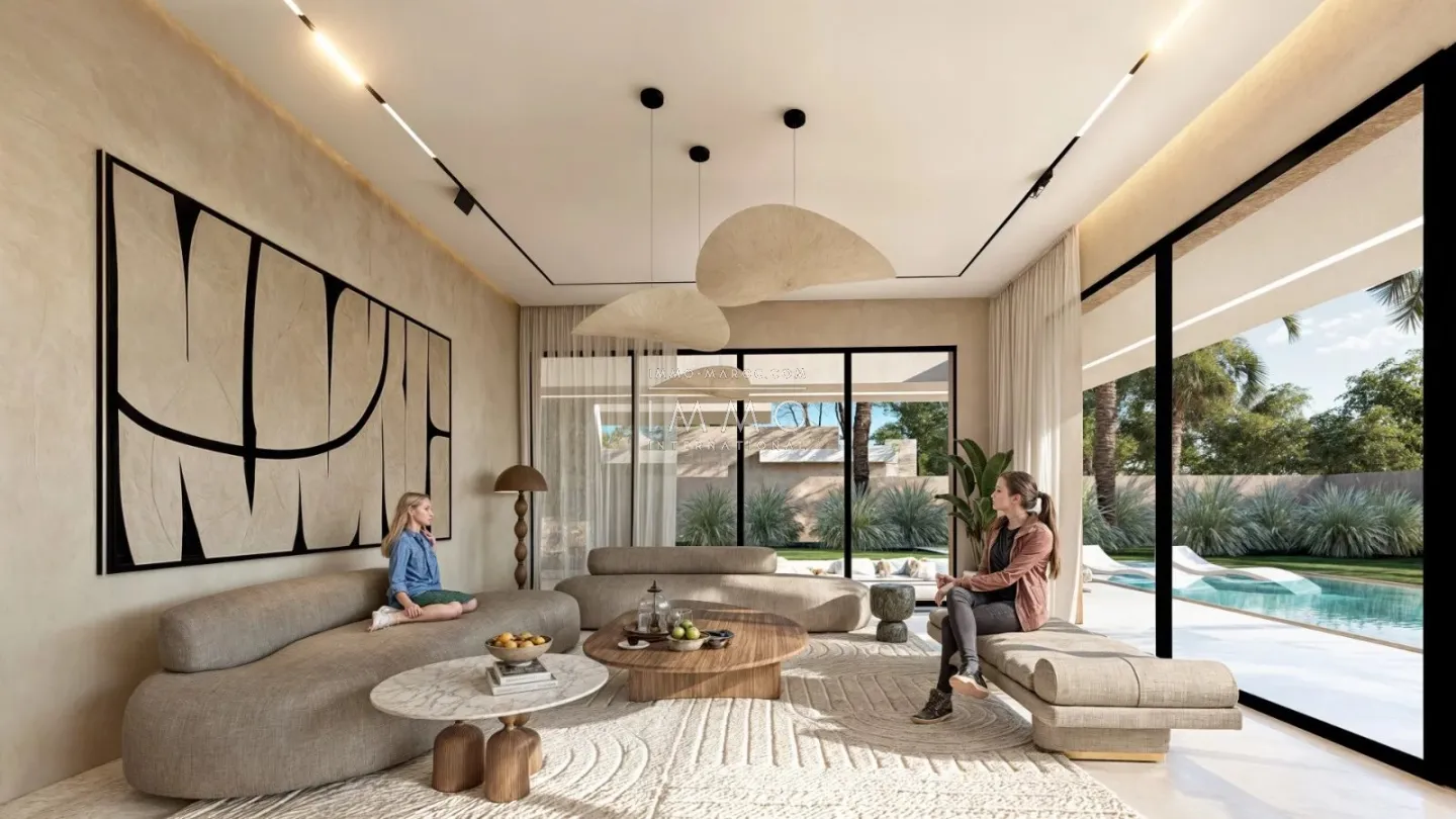 Contemporary villa under construction