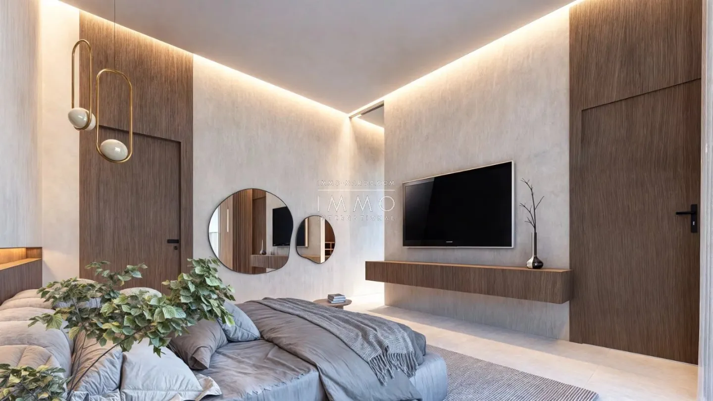 Contemporary villa under construction