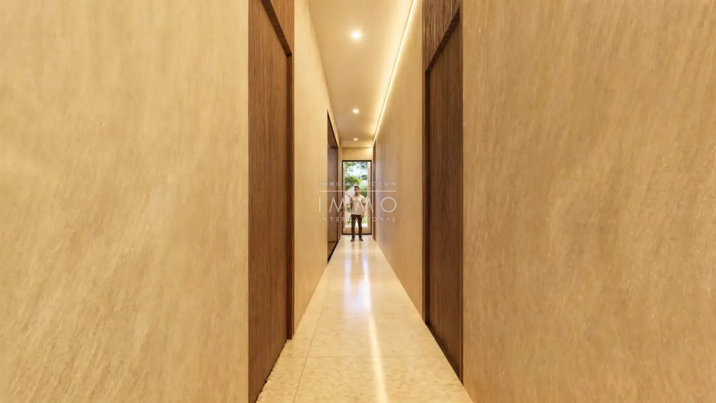 Contemporary villa under construction