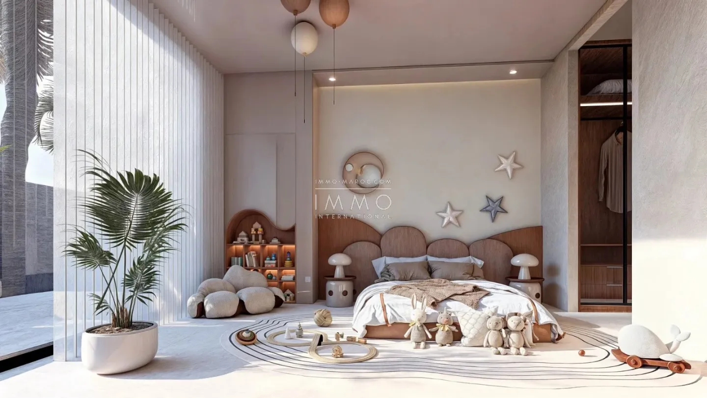 Contemporary villa under construction